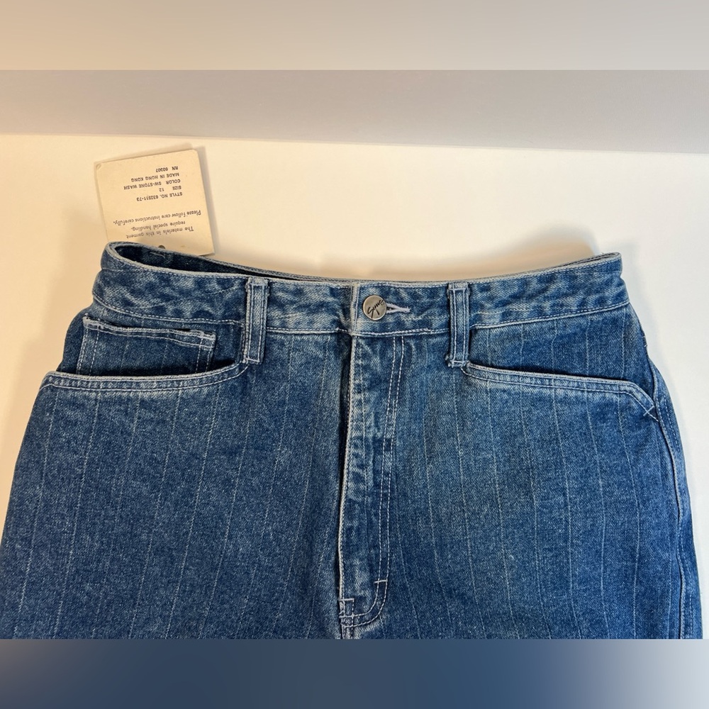 SALE 🍒VINTAGE Sync Denim 80’s, NWT, 100% Cotton - Picture 3 of 9